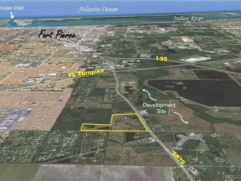 3,000Ft Licensed Runway On 77Ac : Fort Pierce : Saint Lucie County : Florida
