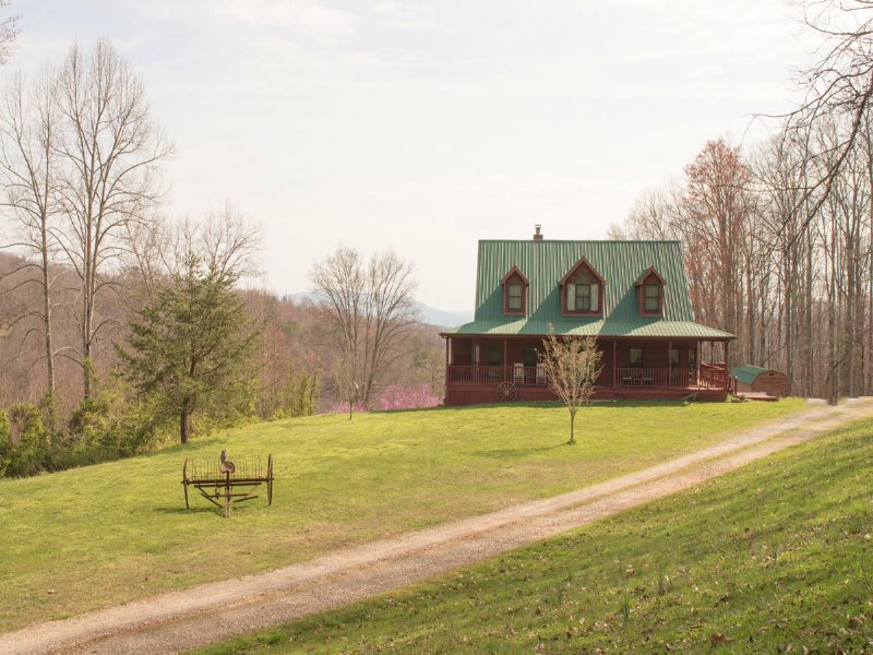 Custom Cedar Home On 68 Acres Farm for Sale in New Tazewell