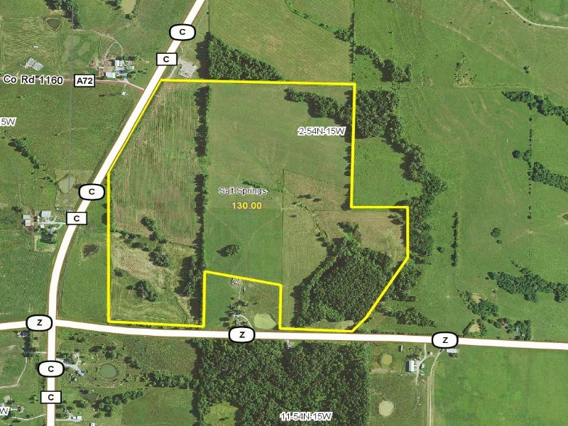 130 Acres, Hwy C : Huntsville : Randolph County : Missouri