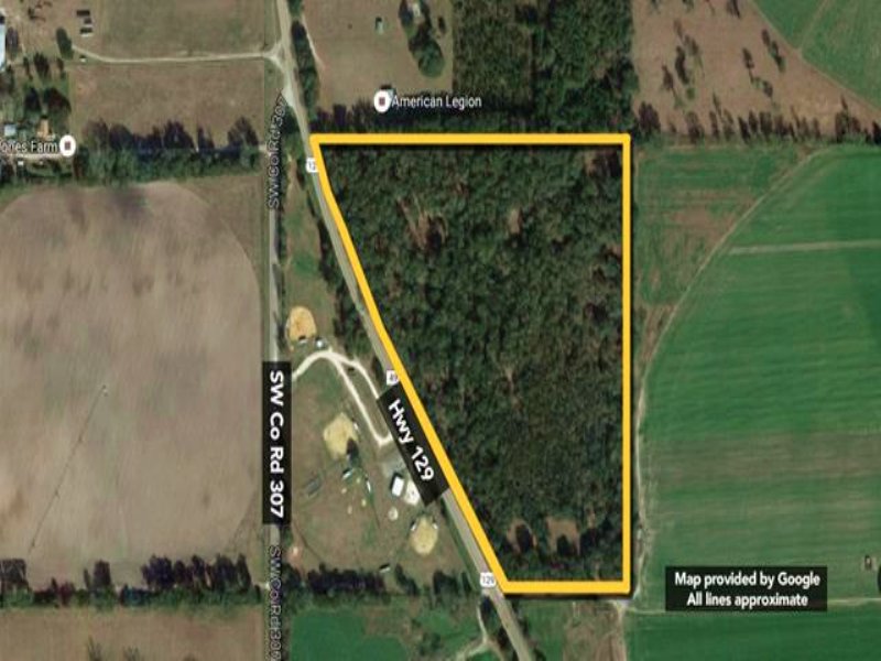 Approx 24.4 Acres On A Major Tho : Bell : Gilchrist County : Florida