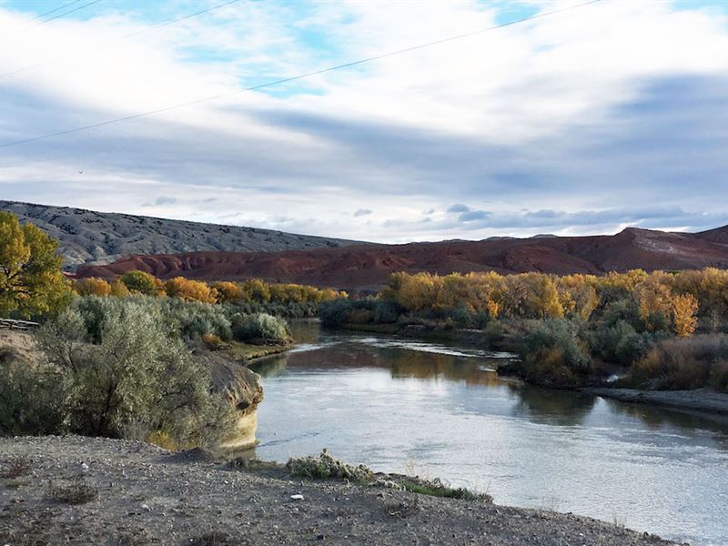 Big Horn River Bend : Greybull : Big Horn County : Wyoming