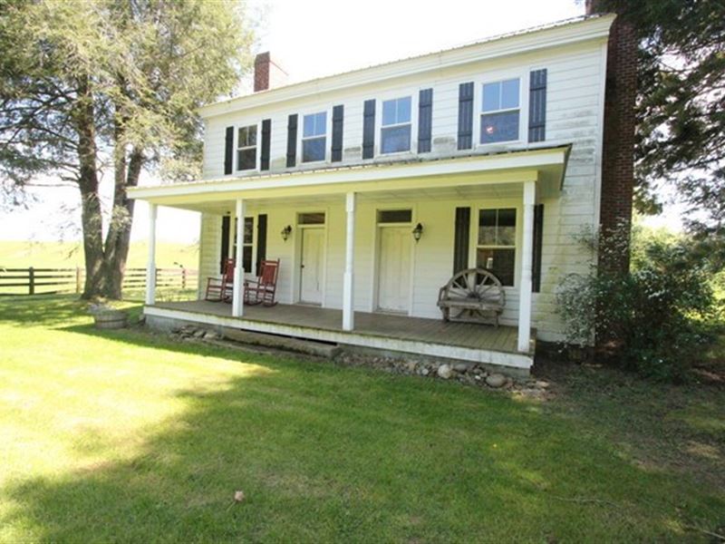 Historic Home, Farm On Trout Stream, Farm for Sale in Virginia, 124236