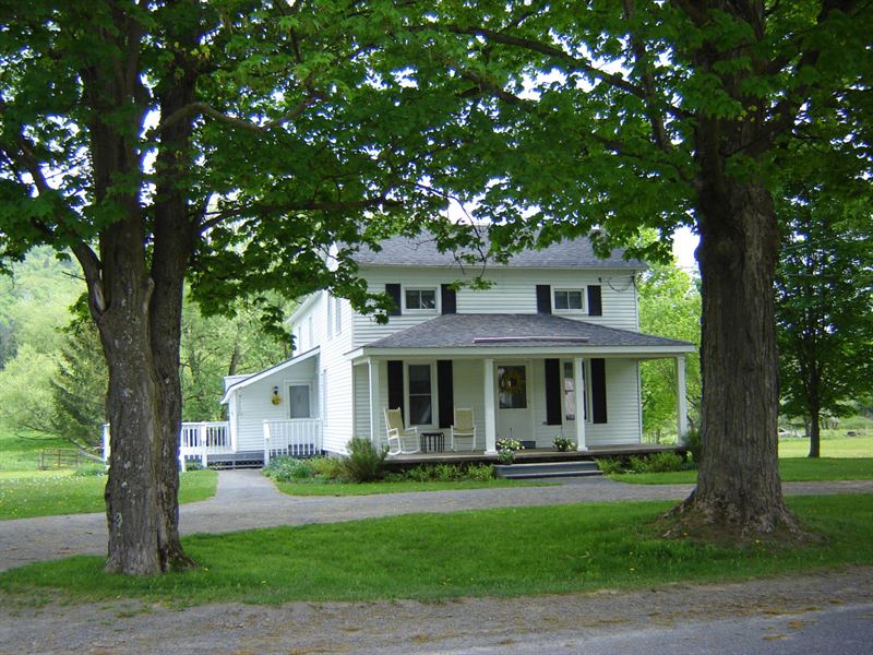 75 Acres Farm 2 Houses Hamilton Ny Farm for Sale in Hamilton, Madison County, New York