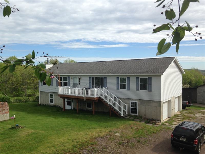 Mountain Home On 50 Acres Farm for Sale in Sidney Center, Delaware