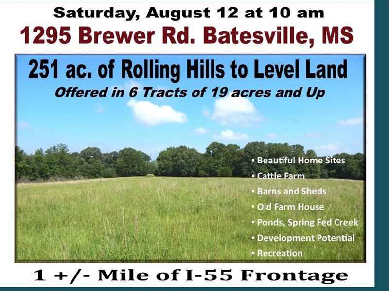 Court Ordered Estate Auction Farm Auction In Batesville Panola County Mississippi 127351 Farmflip