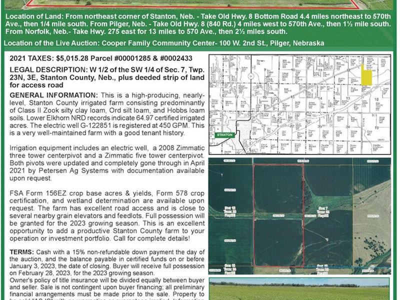 Land Auction 81.31 Acres Prod, Farm Auction in Nebraska, 133691 FARMFLIP