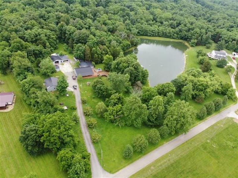 47 Acres And Homestead : Rising Sun : Switzerland County : Indiana