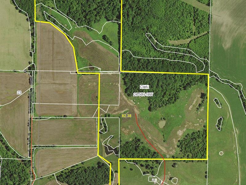 82 Acres Knox Rd Chariton County Farm for Sale in Salisbury, Chariton
