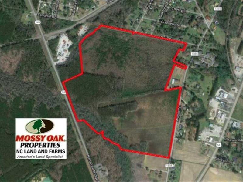 115 Acres of Development Land For : Plymouth : Washington County : North Carolina