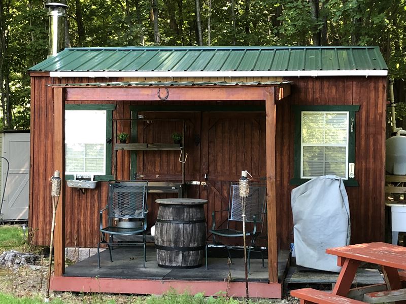 Southern Tier Camp With Views Farm for Sale in Smyrna, Chenango