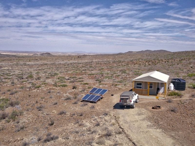 Off Grid Cabin On 40 Acres : Terlingua : Brewster County : Texas