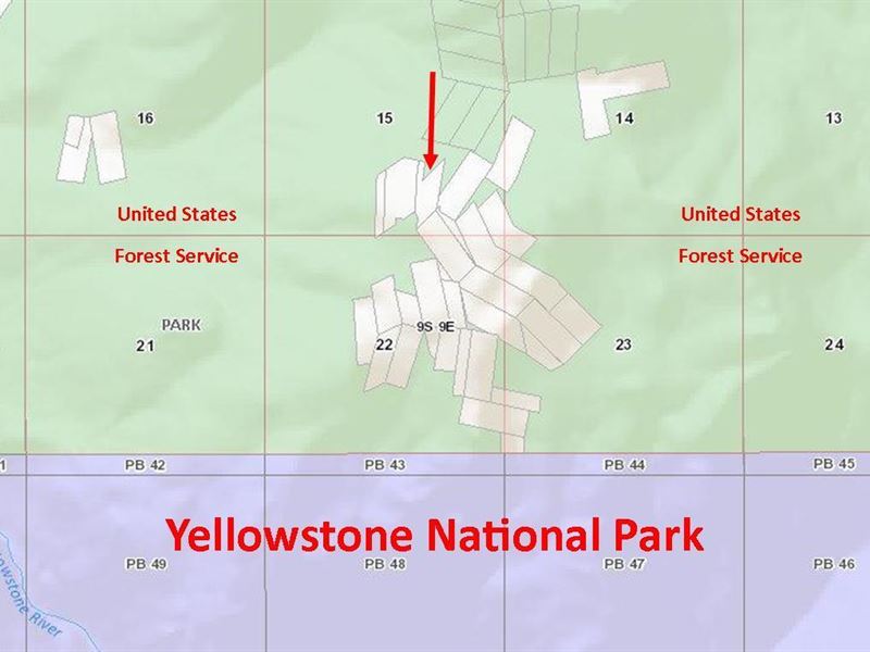 Neighboring Yellowstone National Pa : Gardiner : Park County : Montana