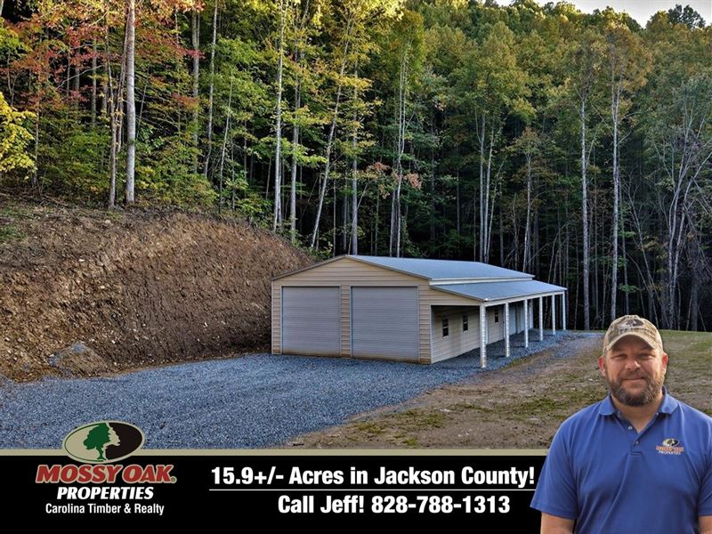 15.9 Acres with Awesome Building : Whittier : Jackson County : North Carolina