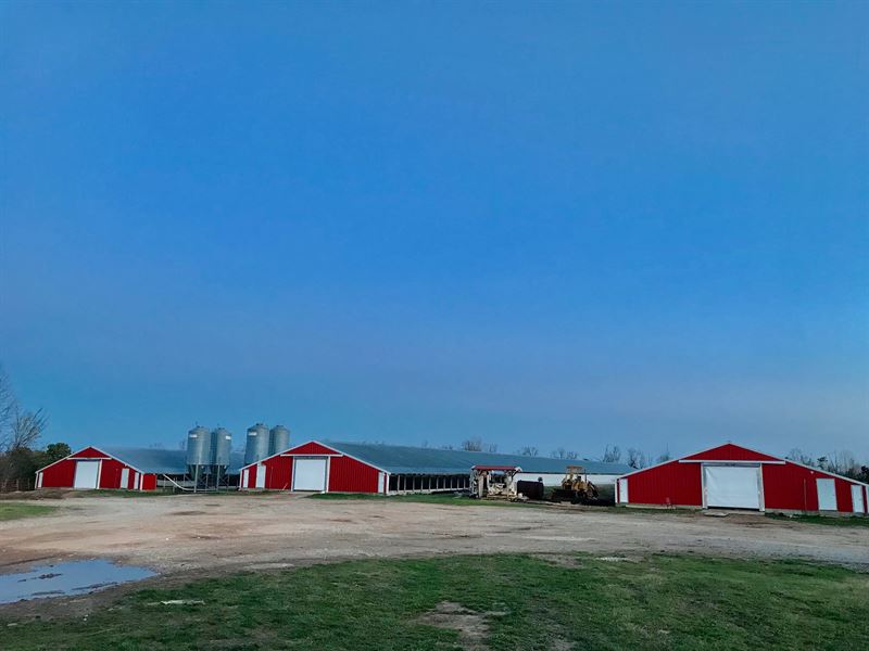 Poultry Farm with 4 Broiler Houses, Farm for Sale in Arkansas, 154368