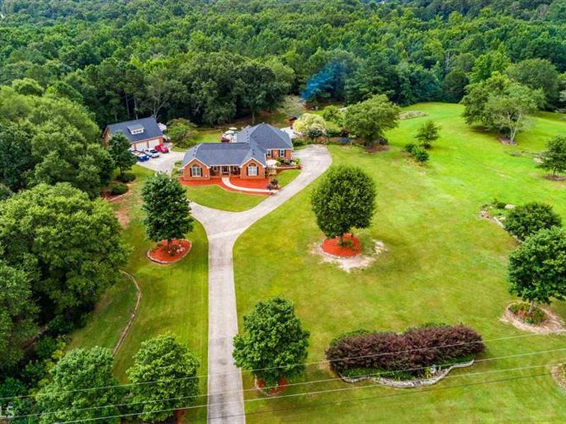 Beautiful 5 Acre Estate Home Farm For Sale In Monroe Walton County