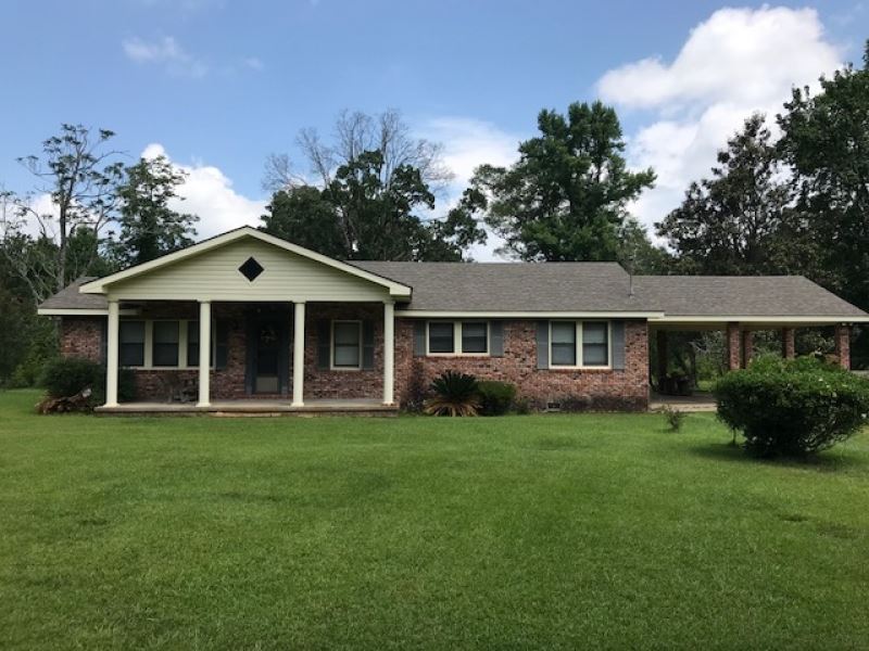 Country Home On 66 Acres, Farm for Sale in Mississippi, 156671 FARMFLIP