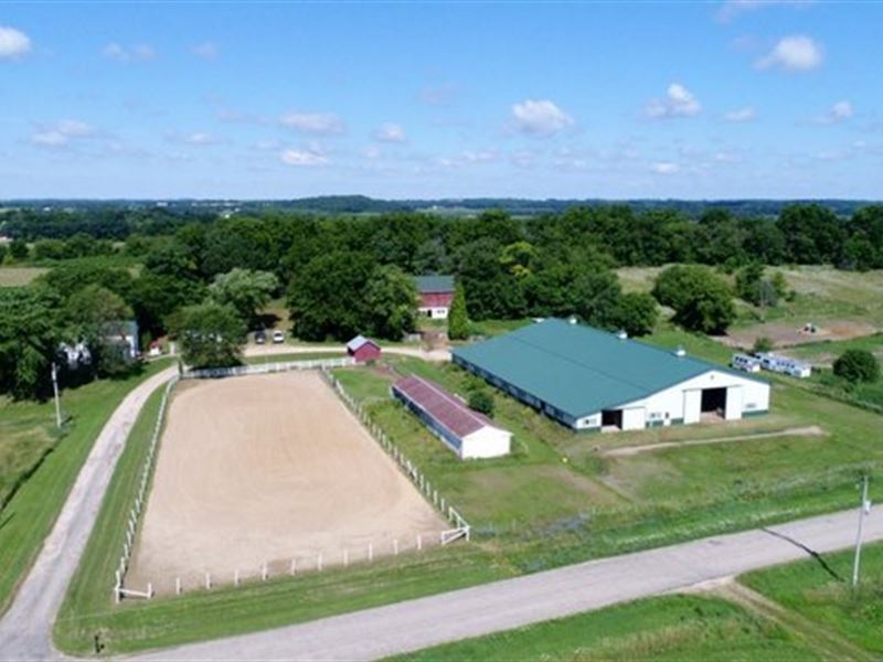 Amazing 87 Acres with Horse Arena, Farm for Sale in Wisconsin, 157113