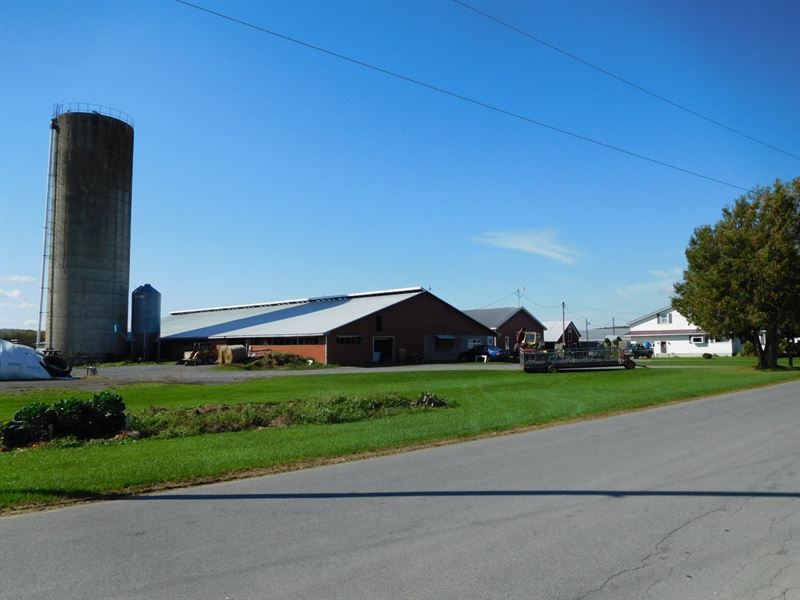 Large Dairy Farm : Lowville : Lewis County : New York