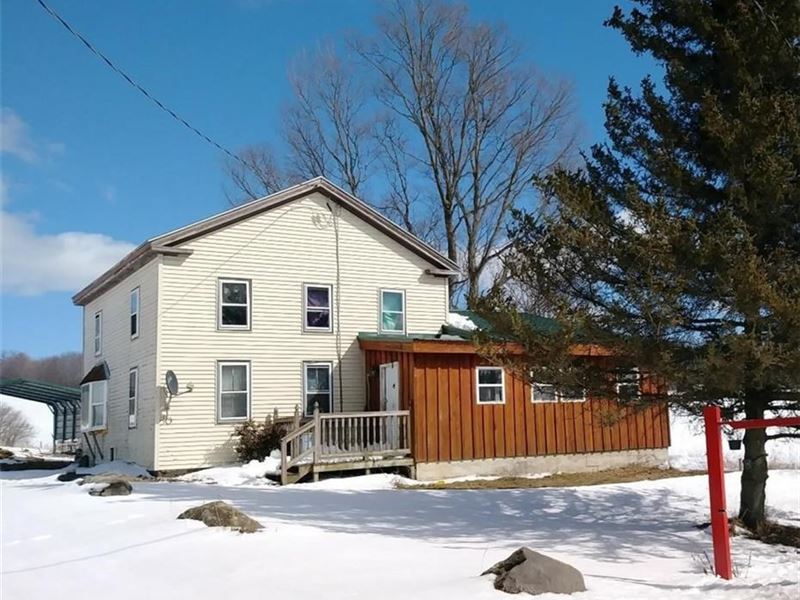 Farmhouse 290 Acres Land Sherburne, Farm for Sale in New York, 166285