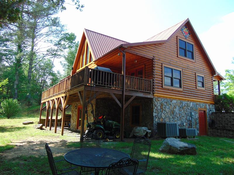 Log Cabin Grayson Co VA Mouth : Mouth Of Wilson : Grayson County : Virginia