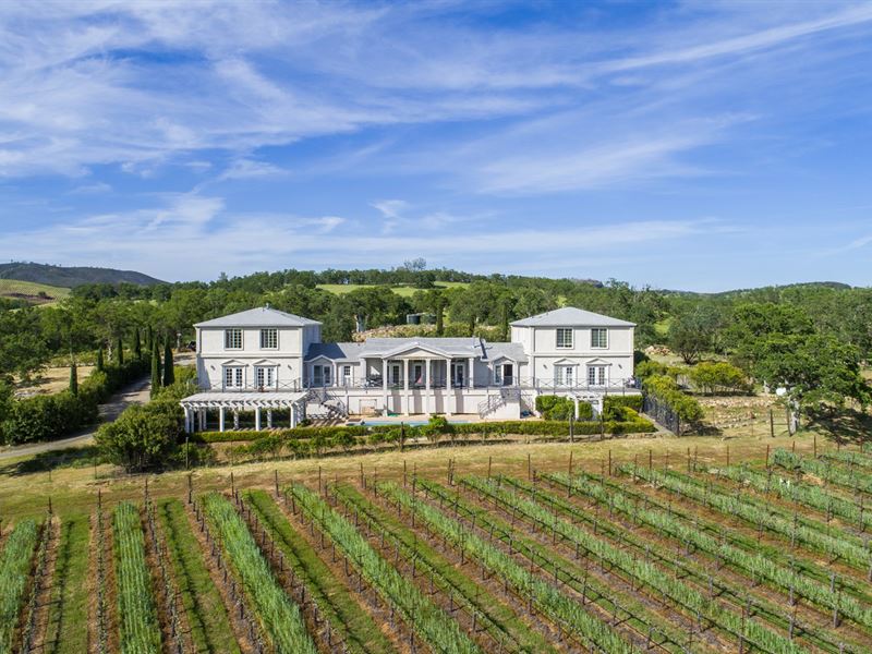 Beautiful Picturesque Vineyard Farm for Sale in Clearlake, Lake