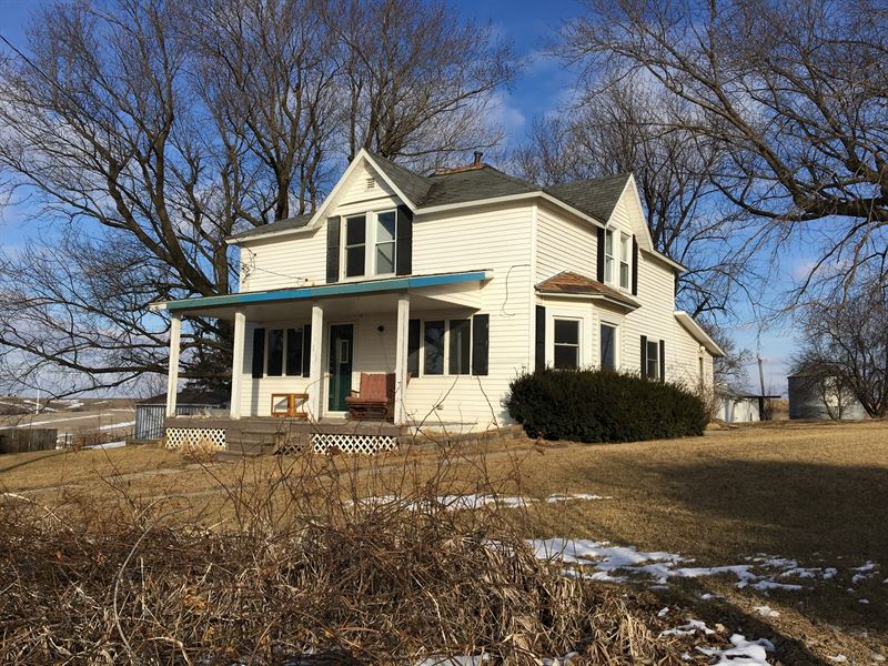 Adair County Iowa Country Home, Farm for Sale in Iowa, 169708 FARMFLIP