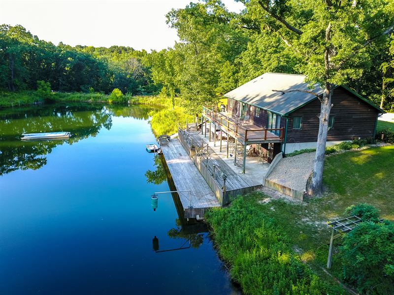 Country Home 57 Acres Hunting, Farm for Sale in Illinois, 174385