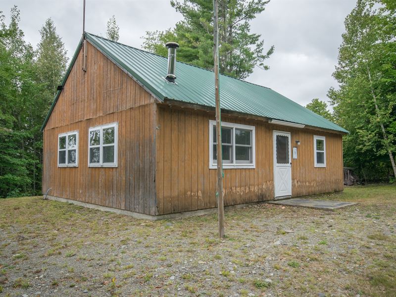 Off-Grid Camp for Sale, Milo, Maine : Lincoln : Piscataquis County : Maine