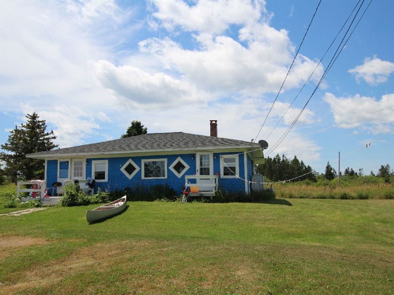Coastal Country Home, Lubec, Maine Farm for Sale in Lubec, Washington