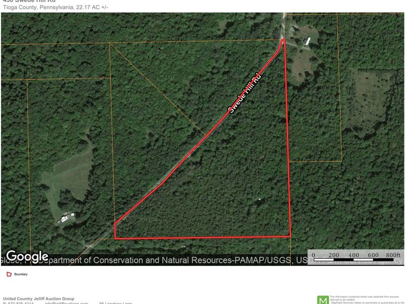 Tioga County, PA Wooded Hunting, Farm for Sale in Pennsylvania, 176340