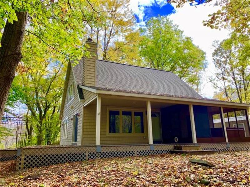 2 Story Home 24.5 Wooded Acres Farm for Sale in Geneva, Allegan County, Michigan 180332