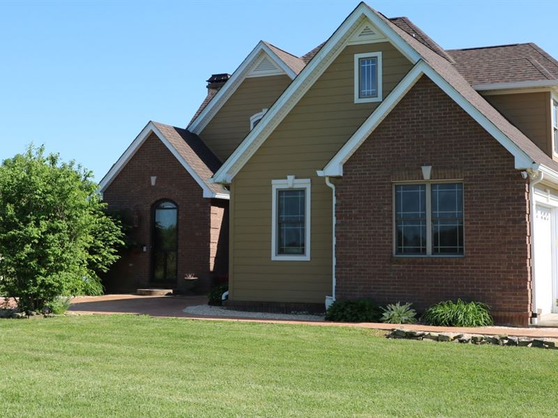 5,600 Square Feet Custom Built Home, Farm for Sale in Kentucky, 188003