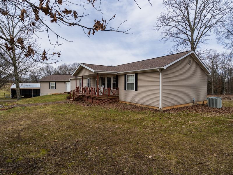 Missouri Farm, Home, Barn, Silo : Pomona : Howell County : Missouri