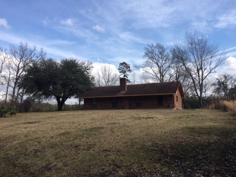 Country Home On 6.9 Acres : Tylertown : Walthall County : Mississippi
