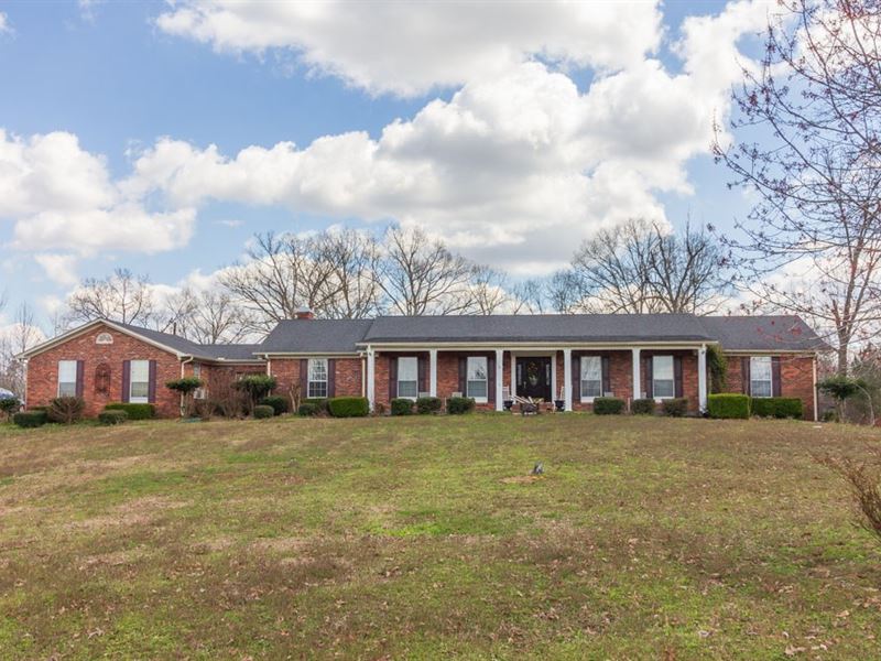 Classic Brick Home Over 8 Acres, Farm for Sale in Tennessee, 193027