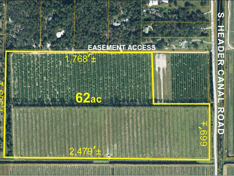 62 Acre Agricultural Tract : Fort Pierce : Saint Lucie County : Florida