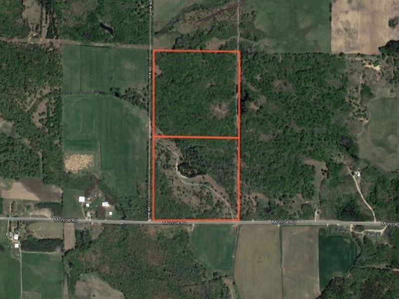 80 Acres with Gated Entrances : Hart : Oceana County : Michigan