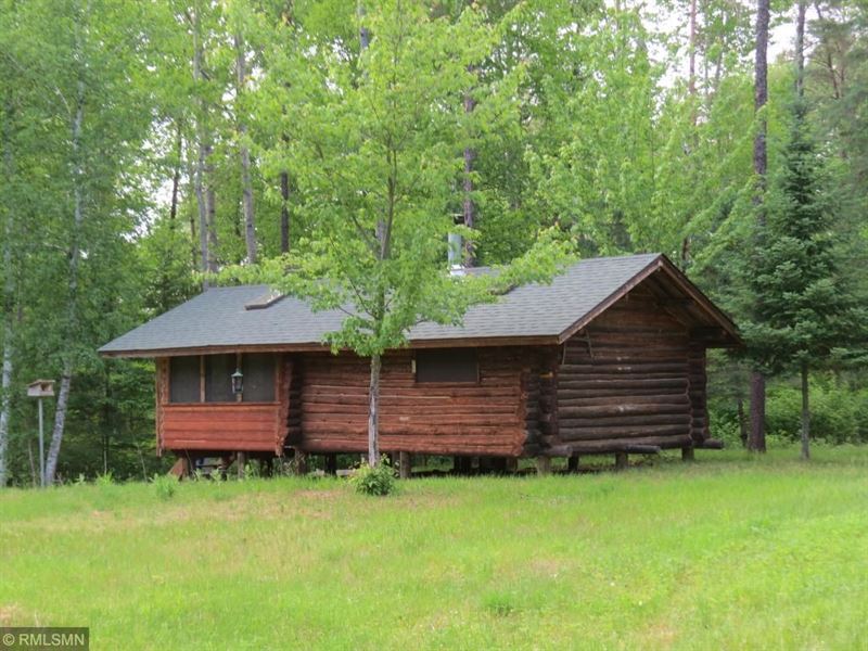 Log Cabin Wooded Acreage, Access to, Farm for Sale in Minnesota