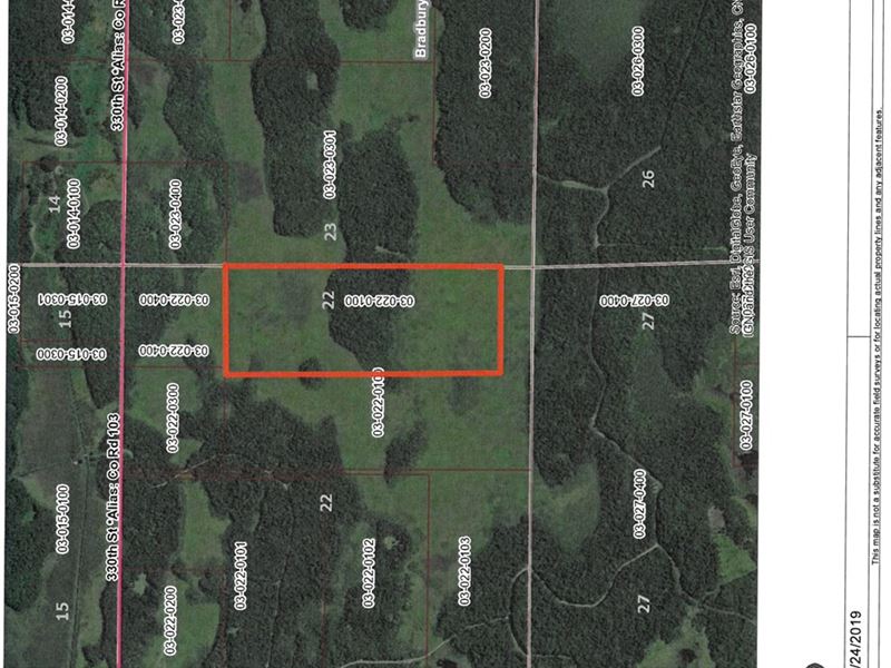Mille Lacs County Hunting Land Farm for Sale in Onamia, Mille Lacs