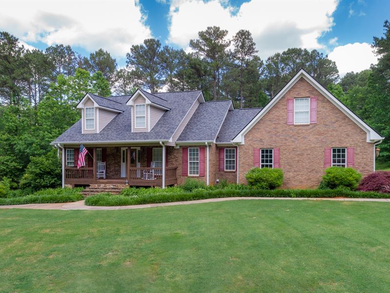 Private 4 Sided Brick Ranch On 10 Farm for Sale in Monroe, Walton