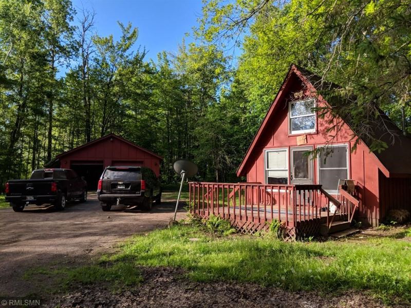 Cabin 5 Acres, Wooded Acreage : Brook Park : Pine County : Minnesota