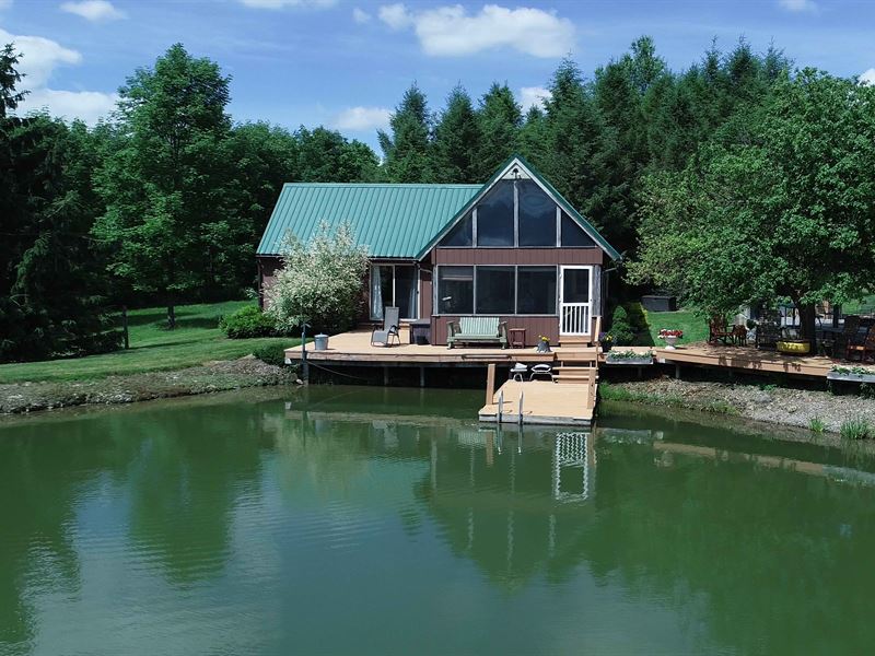 Hunting Cabin with Private Pond, Farm for Sale in New York, 206042