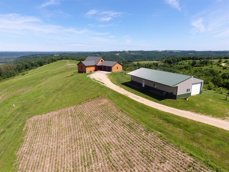 Home + Acreage with River Views, Farm for Sale in Wisconsin, 206667