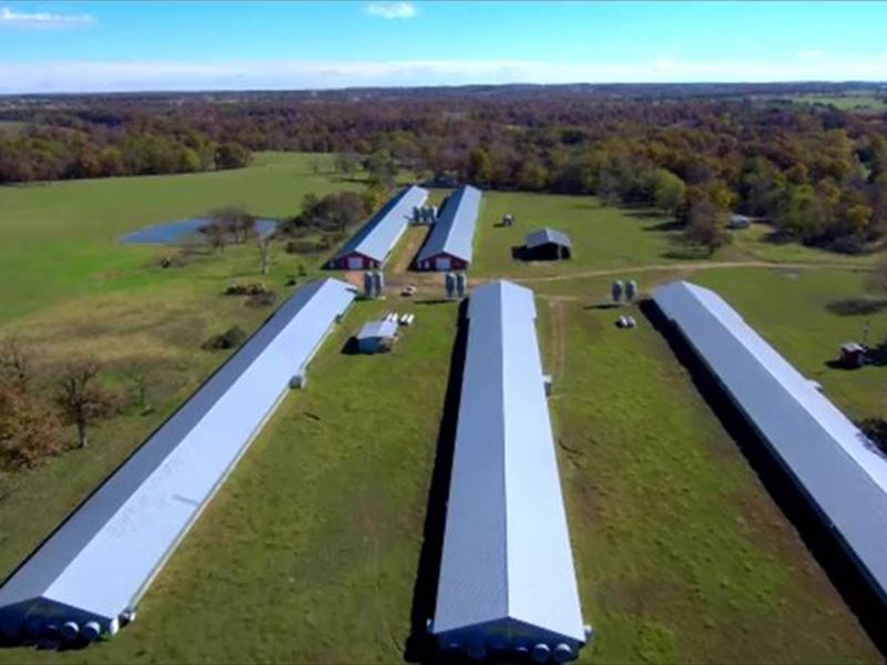 25 Acres Poultry Farm Farm for Sale by Owner in Gentry, Benton County