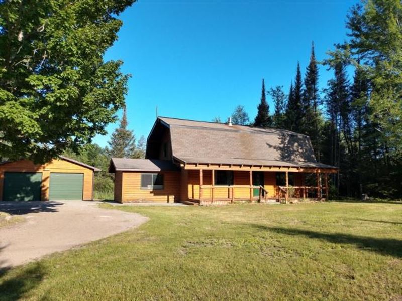 Log Home 10 Acres Pond Atlanta MI, Farm for Sale in Michigan, 207136 FARMFLIP