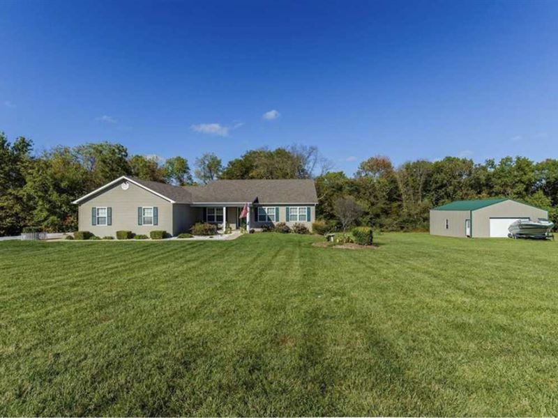 Beautiful Custom Built Home Sittin, Farm for Sale in Missouri, 211687