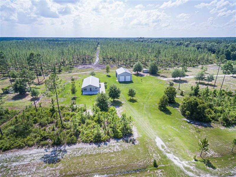 Home on 75 Acres of Timberland Farm for Sale in Folkston, Charlton