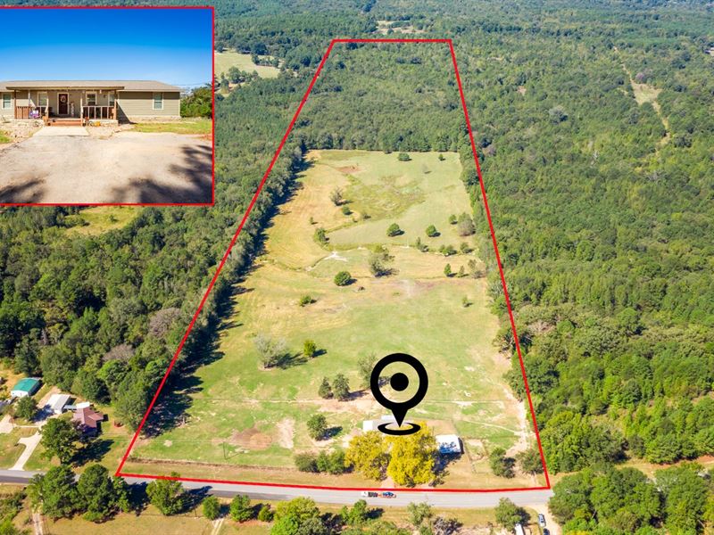 49 Acre Ranch, Country Home, Pond : Gilmer : Upshur County : Texas