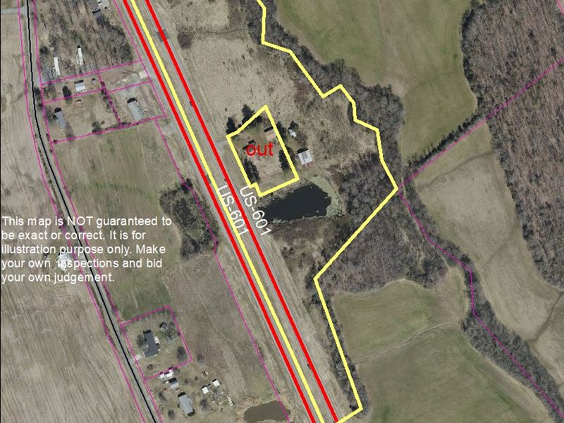 10+/ Acres Located On Highway 601, Farm for Sale in North Carolina