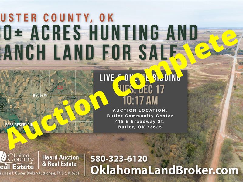 Hunting Ranch Land, Custer County : Butler : Custer County : Oklahoma